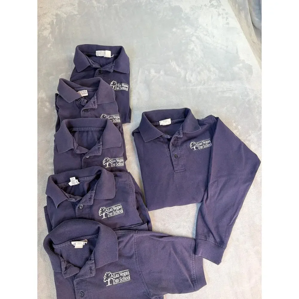 Las Vegas Day School uniform tops youth medium LS/ SS
